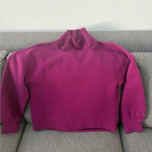 CALIA by Carrie Underwood Magenta turtle Neck Sweatshirt